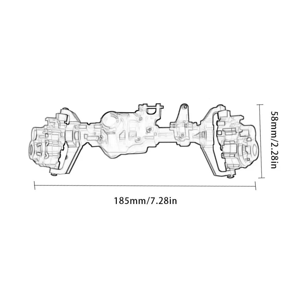 2PCS CNC Machined Aluminum Front Rear Portal Axle Housing Color for 1:10 Scale Traxxas TRX-4 Crawler Cars