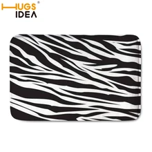 HUGSIDEA фланель Противоскользящие коврики Зебра животных Отпечатано прямоугольный коврик 40*60 см вход коврики моющиеся Кухня пол ковер