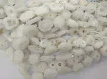 15-25mm full strand Agate slice Rock crystal clear white nuggets Raw Diamond slab Rough Nuggets diamonds april birthstone brides