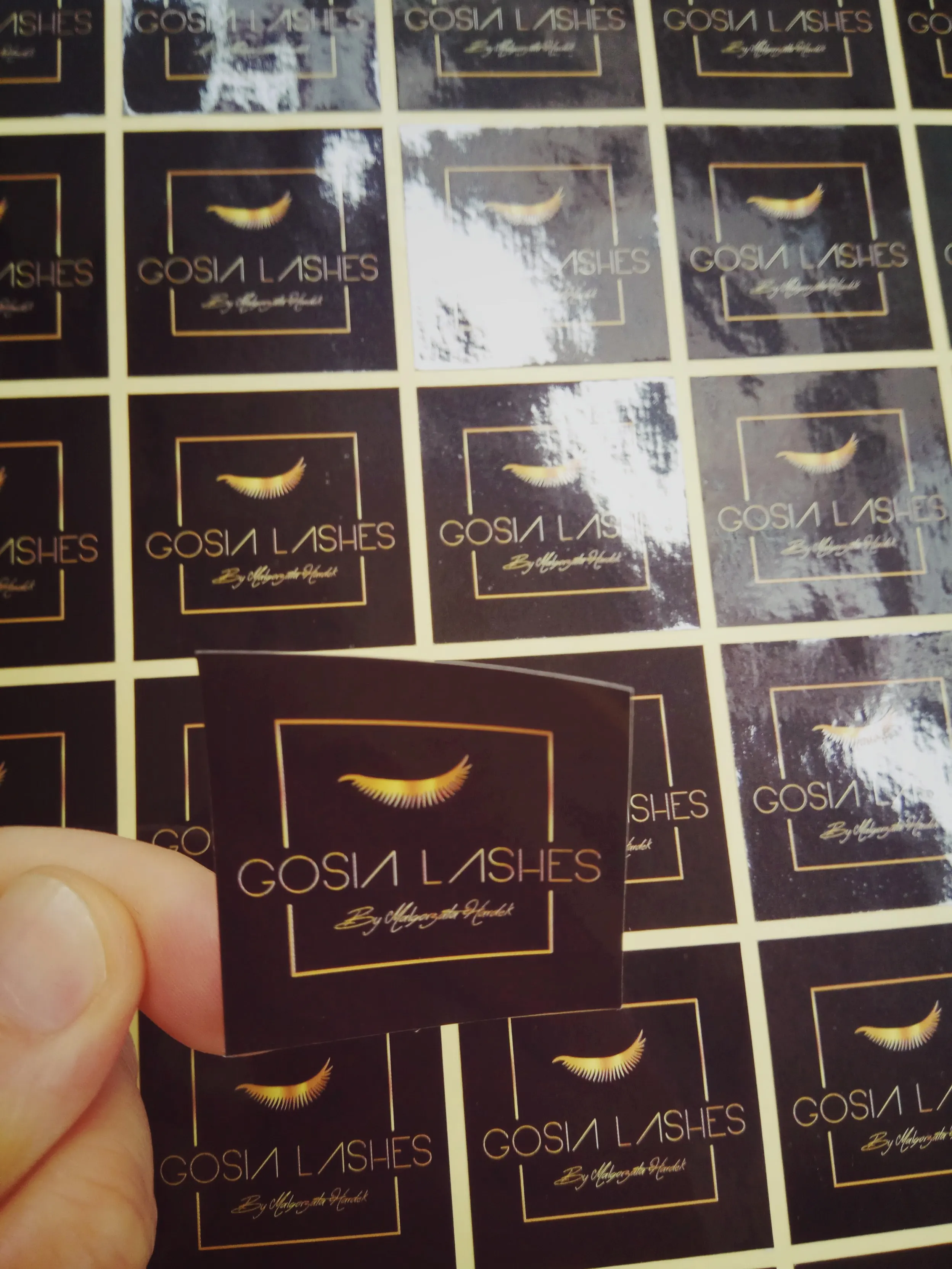 

45MM round/square Personlized Logo Sticker Label Printing 500pcs/lot