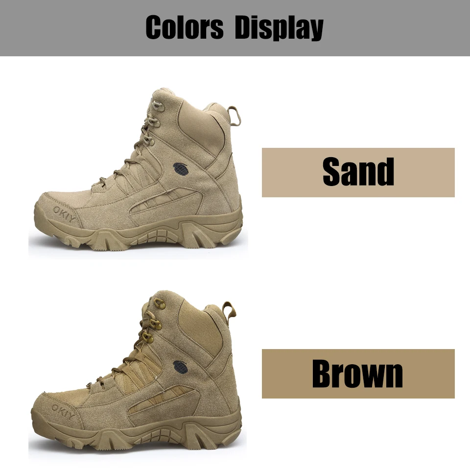 Cungel/мужские военные тактические ботинки; уличные треккинговые ботинки; противоскользящие армейские ботинки для пустыни; армейские ботинки для альпинизма