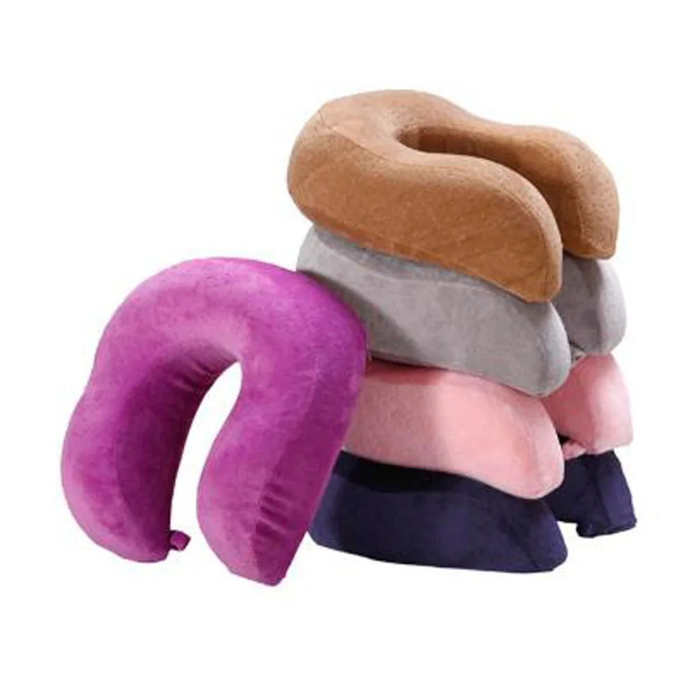 U Shaped Memory Foam Neck Pillows Soft Slow Rebound Space Travel Pillow