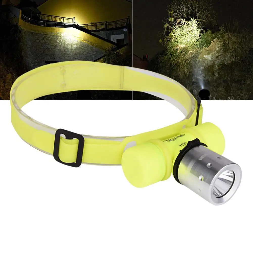 3 Modes Underwater 500Lm Headlamp LED Waterproof 500m Swim Diving Headlight Flashlight Dive Head
