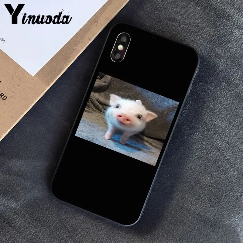 Yinuoda смешной мультфильм свинья Coque Оболочка Чехол для телефона для iPhone 8 7 6 6S 6Plus X XS MAX 5 5S SE XR 10 чехол s - Цвет: A14