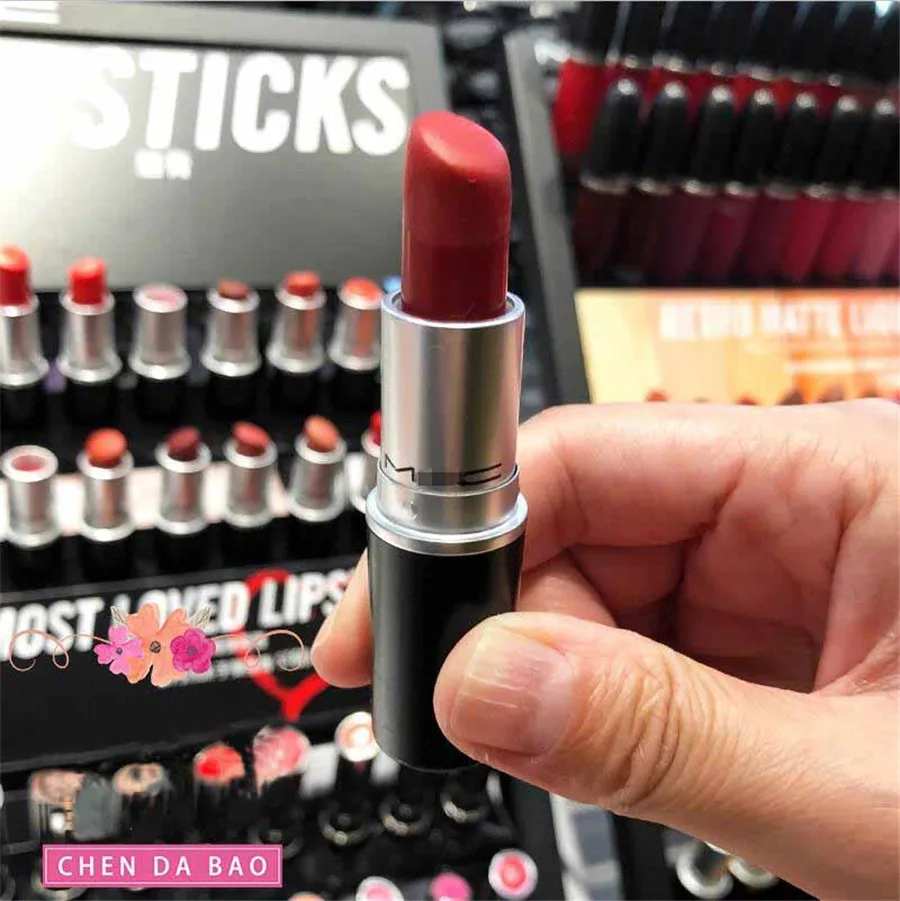 

MOC 1:1 Copy Lipstick Matte Lipstick Matte 10 Colors Brand make up Lip Gloss Lipstick Lip Balm Sexy Red Lip For Gift Tint Newest