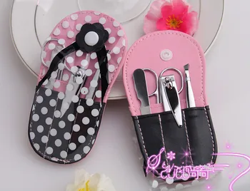 

2014 New Arrivals Traditional Flower Flip-Flop Manicure Set Good For Wedding Gift+FREE SHIPPING+100sets/lot