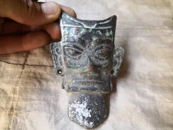 

Chinese old bronze Ancient copper mask