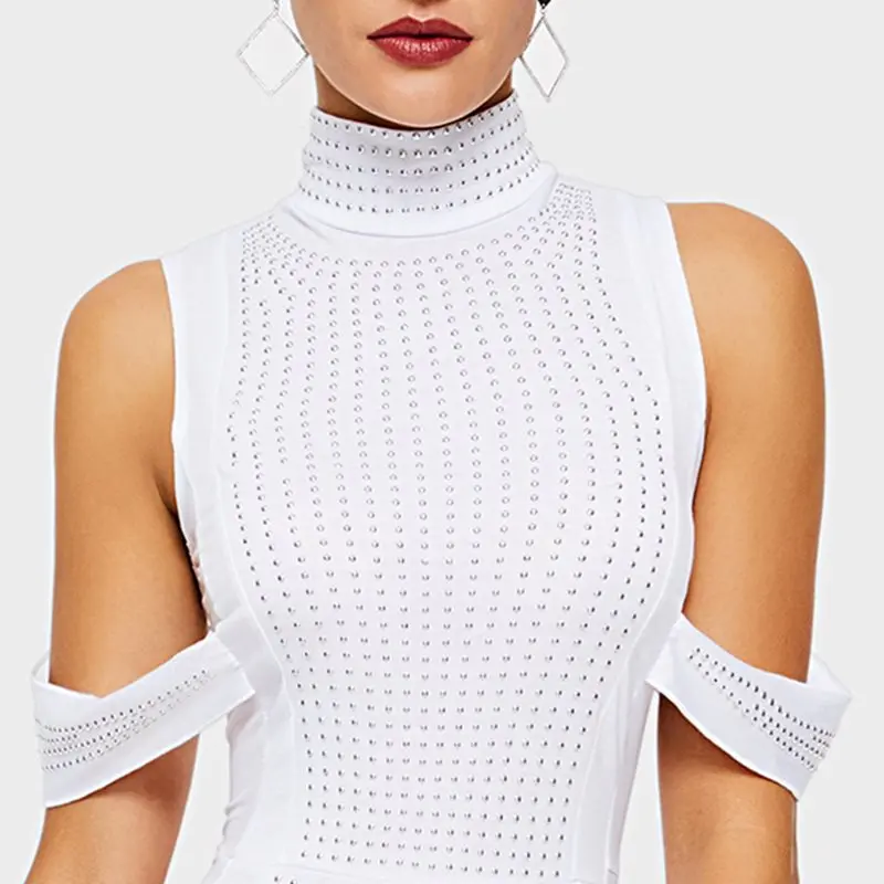 Off Shoulder Sexy Jumpsuit Women Sequins Beading Mesh See Through Club Slim Rompers White Turtleneck Ladies Black Long Jumpsuits Off Shoulder Sexy Jumpsuit Women Sequins Beading Mesh See Through Club Slim Rompers White Turtleneck Ladies Black Long Jumpsuits