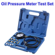 Oil Pressure Meter Test Tool Set Tester Gauge Diesel Petrol Car Garage Accessories Measure Hand Tools Combined Suit Gauge Kits