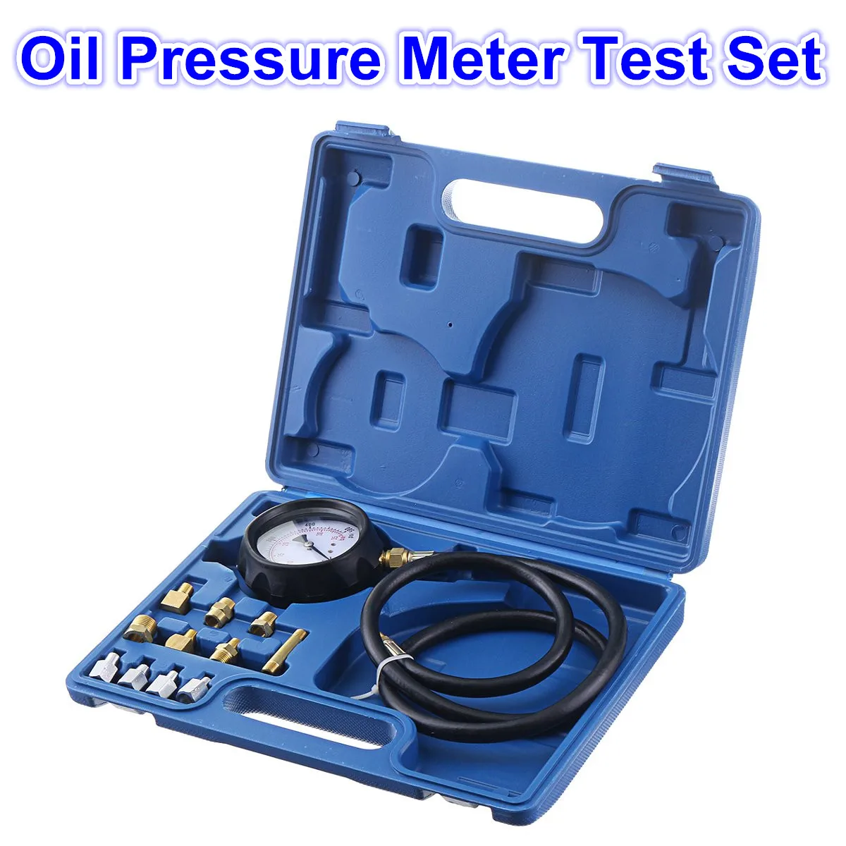 

Oil Pressure Meter Test Tool Set Tester Gauge Diesel Petrol Car Garage Accessories Measure Hand Tools Combined Suit Gauge Kits