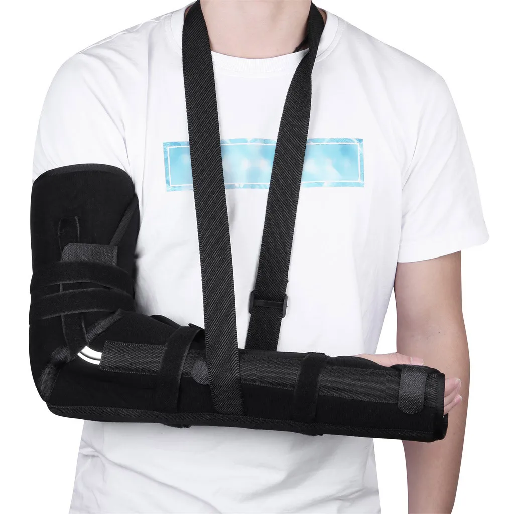 

Arm Sling Shoulder Brace Support Adjustable Rotator Cuff Elbow Support Includes Immobilizer Band for Quick Recovery #N