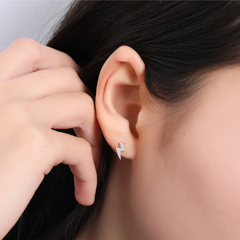 Женские серьги гвоздики PONYKISS модные из стерлингового серебра S925 пробы с
