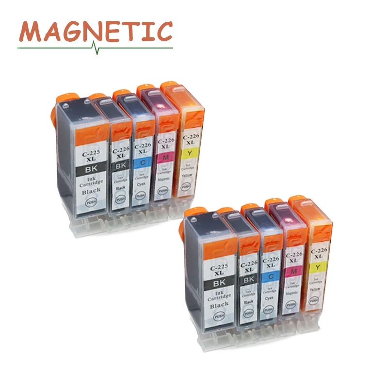 

10x ink cartridge PGI225 PGI-225 For Canon PIXMA MG6120 MG6220 MG8220 MG8120 MG8120B printer full ink PGI 225 CLI 226