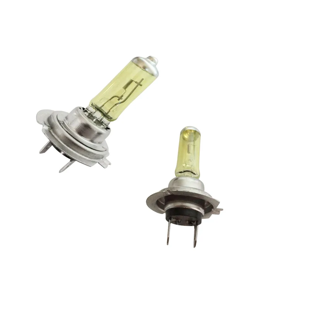

2pcs 12V Xenon Bright H7 55W 6000K Gas Halogen Headlight Yellow Light Lamp Bulbs Gas Auto halogen lamp bulb Fog Lights Headlight
