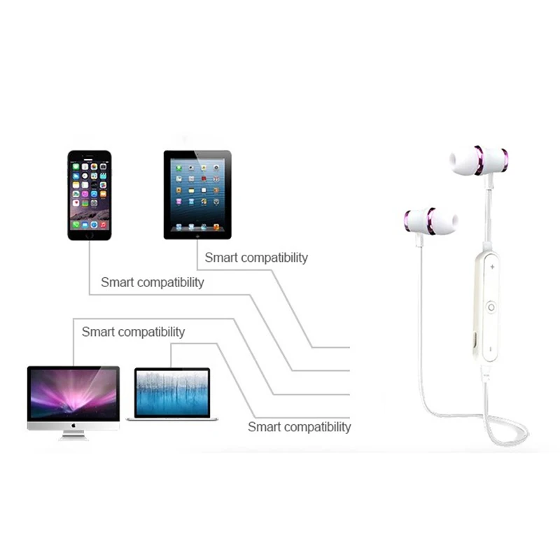 Беспроводные Bluetooth наушники, Спортивная гарнитура, водонепроницаемые басовые Bluetooth наушники Fone de ouvido с микрофоном для телефона iPhone Xiaomi