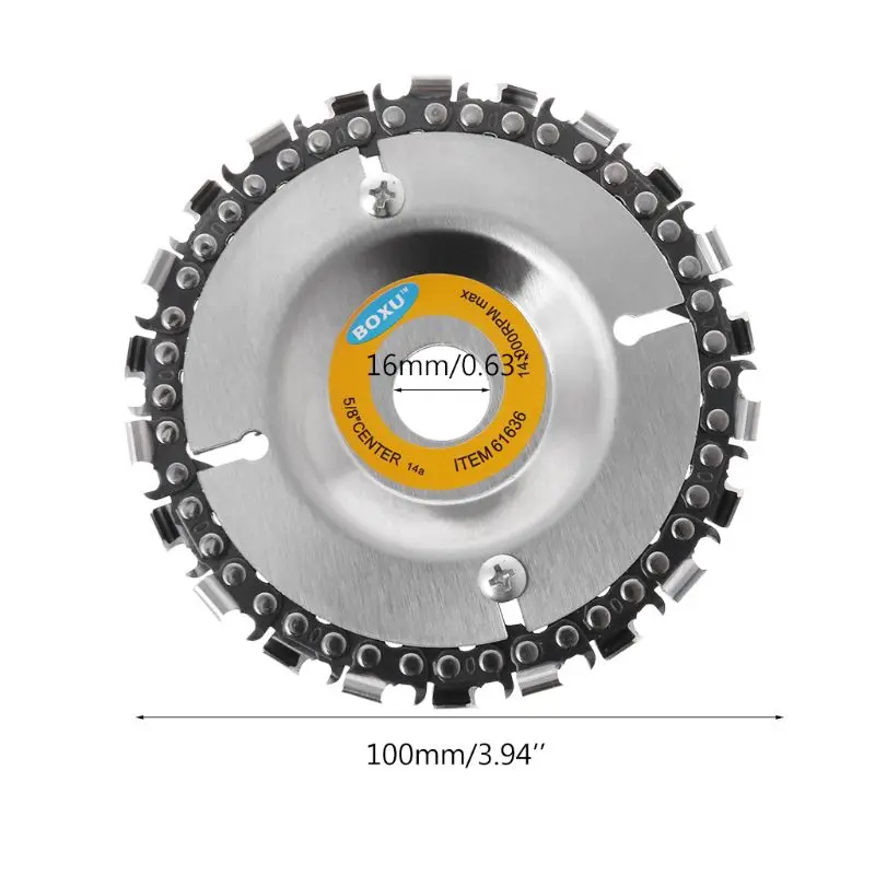 Резьба по дереву диск деревообрабатывающая цепная пластина угловая шлифовальная цепь колесо для углового шлифовального станка