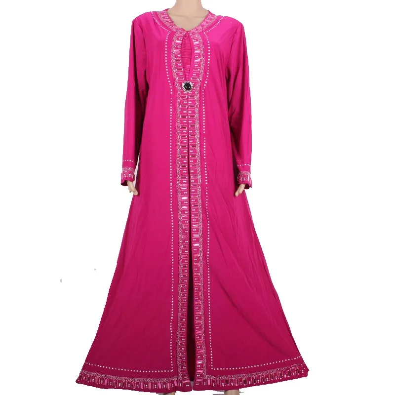 Muslim font b Abaya b font Kaftan font b Islamic b font Clothing for Women Beading