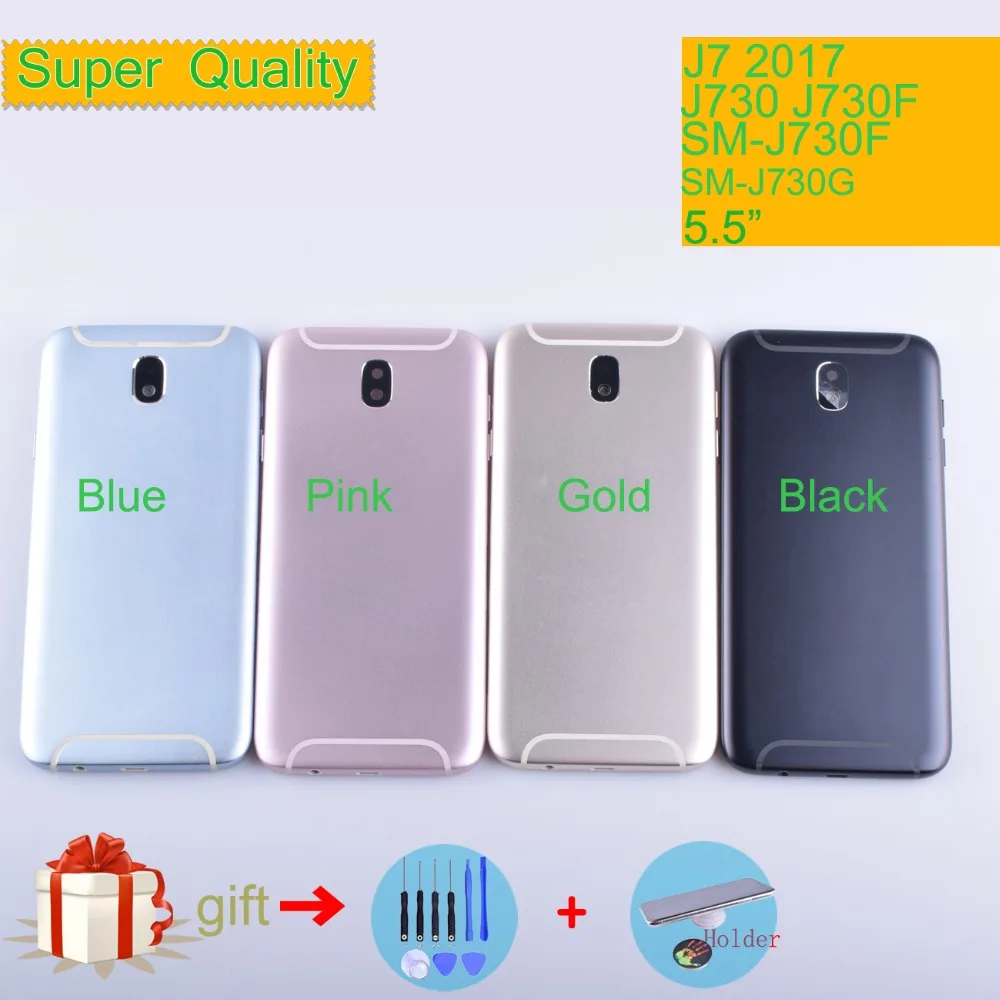 Для Samsung Galaxy J7 Pro 2017 J730 J730F SM-730F корпус батарейный отсек задняя крышка чехол Задняя