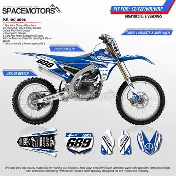 

MotoSpace Customized Team Graphics Backgrounds Decals 3M Stickers For YAMAHA YZF250FX 14-18 YZF250 2019 YZF450 14-17 18-19 065