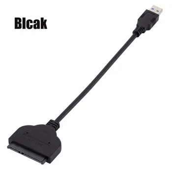 

Hot Sale 1PC USB 3.0 to Sata Adapter Converter Cable Wire Cord 22pin SataIII to USB3.0 Adapters for 2.5" Sata HDD SSD Drop Ship