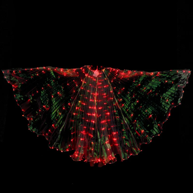 Women's Fiber Optic Costume Wings Egypt Belly Dance Isis Wings LED India Dancer Belly Dance Colorful Color wings (3)