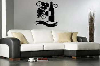 

Wine fermented grapes restaurant decor Bar Dining Room Wall Stickers Decal