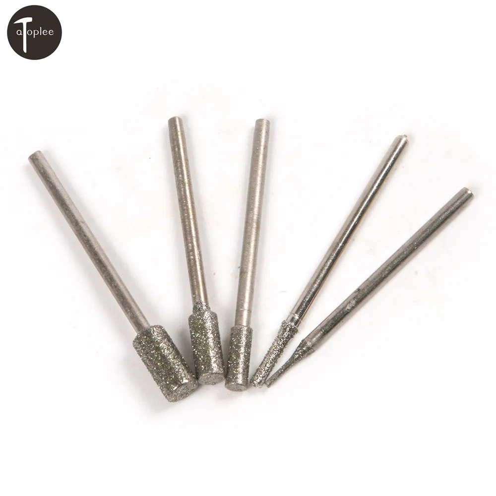 50pcs Diamond Grinding Rod Sets 1mm,2mm,3mm,4mm,5mm For Dremel Rotary
