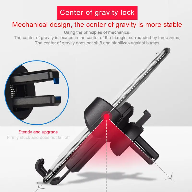 Schwerkraft Auto Telefon Halterung Air Vent Halterung Cradle Halter Universal für Mobile GPS 2019in