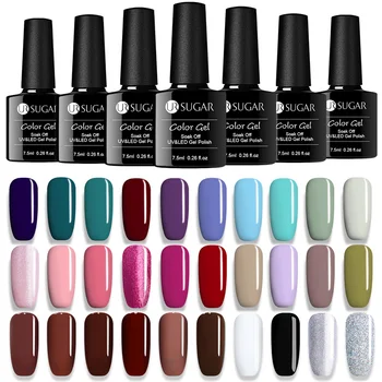 

UR SUGAR 1 Bottle 7.5ml Soak Off UV Gel Polish Dark Series Color Nail Art Gel Polish Nail Art Varnish Gel