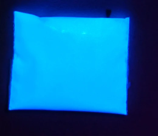 Невидимая пудра, 8 блеск цвета флуоресцентный порошок УФ-черный светильник реактивный невидимый порошок краски, невидимый под нормальным светильник - Цвет: white 25g