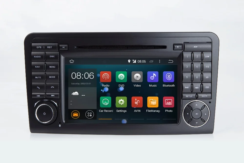 " HD 1024x600 Android 7.1 dvd-плеер автомобиля для Mercedes-Benz GL ml класса W164 ML300 ML320 ML350 ML450 ML500 Quad Core Радио GPS