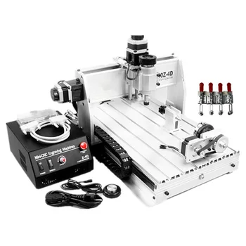 

3D CNC Router Engraver 3040 Z-DQ PCB Milling Machine with Rotary Axes Ball Screw Auto-checking Tool CNC Clamps