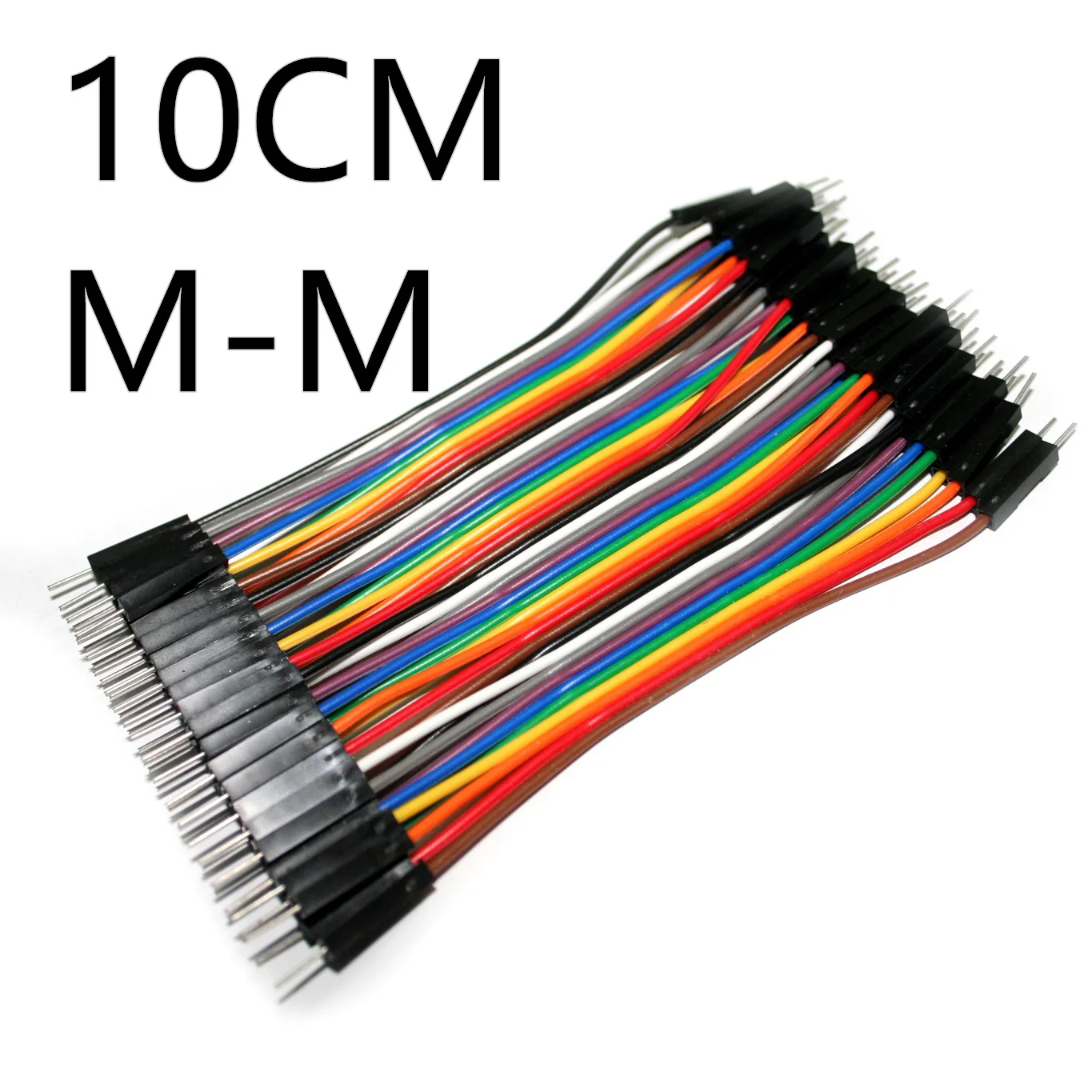 

40pcs/lot 10cm 2.54mm 1pin Male to Male jumper wire Dupont cable