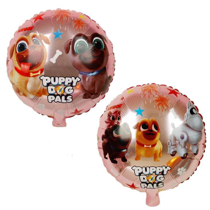 

10 Pcs Puppy dog pals Helium Balloons brothers Bingo and Rolly Globos Birthday Party Children's Day Foil Ballon Decorations