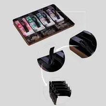 Домашний рынок, черный пластиковый Копилка для монет, лоток для купюр, органайзер с 6 слотами, 3 съемных зажима, инструмент