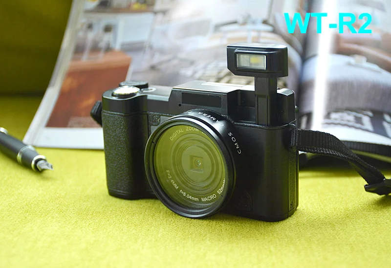 

2016 Good New 24MP Camera WT- R2 Digital Camera with 3 inch TFT 180 Degree Screen DSLR Wide Angle Telephoto Lens Camara Digital