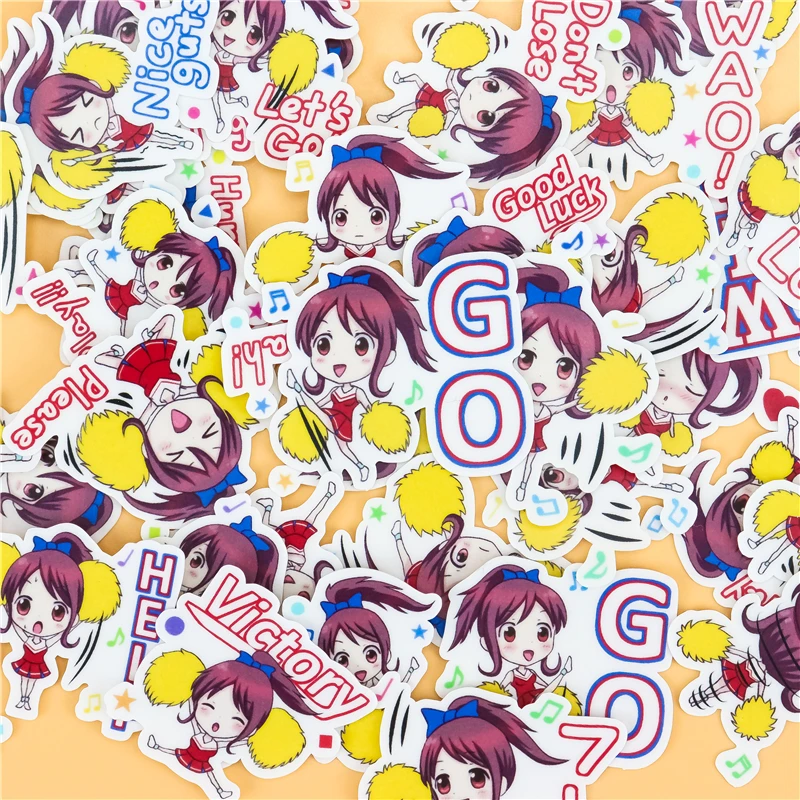 42 قطع الإبداعية kawaii اليابانية التشجيع الفتيات سكرابوكينغ ملصقات/ملصق مزخرفة/DIY كرافت ألبومات الصور/الأطفال