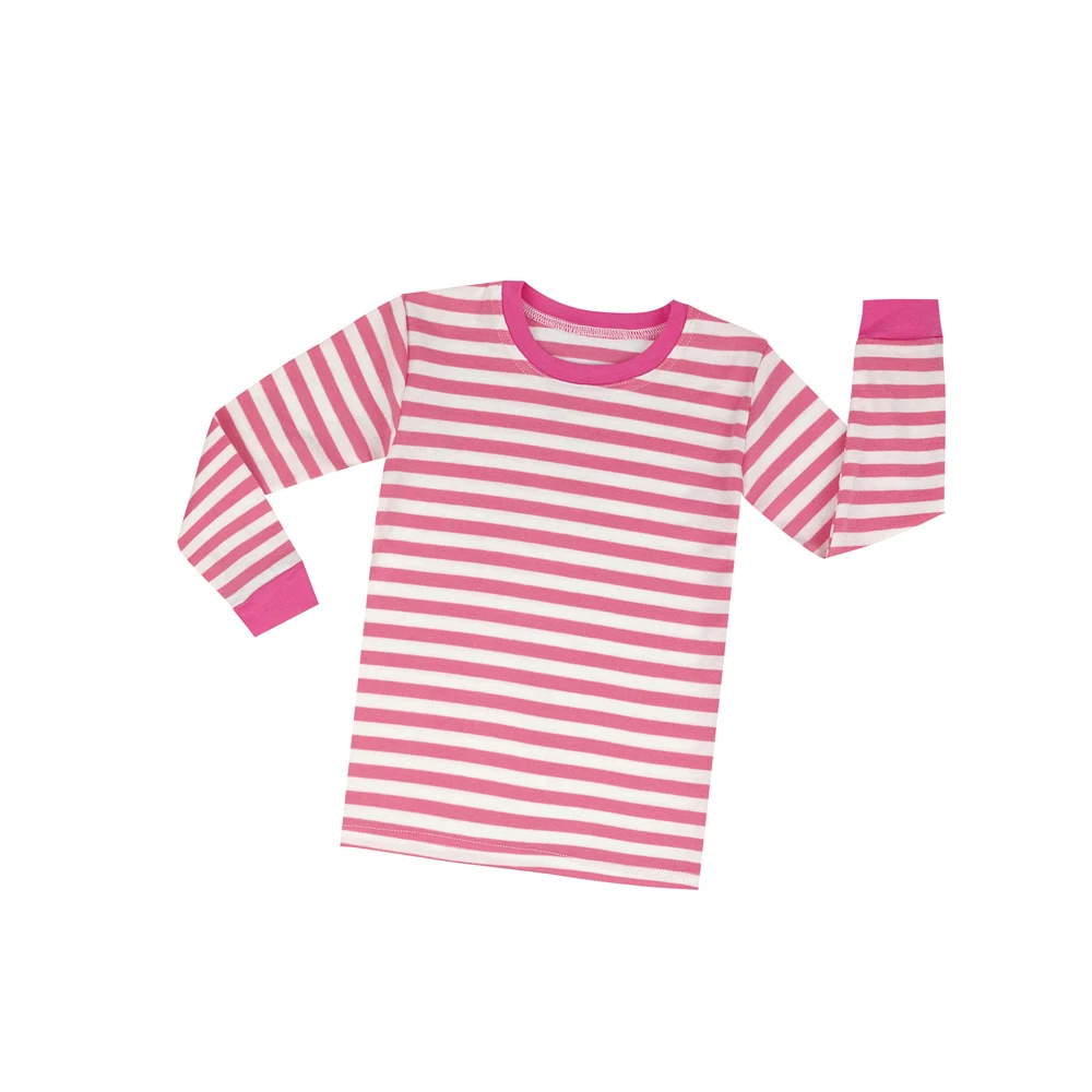 TINOLULING для маленьких девочек розовый белый полосатый Пижама детская Сова мотоцикл пижамы для мальчиков с изображением машинок самолет пижамы детская одежда для сна
