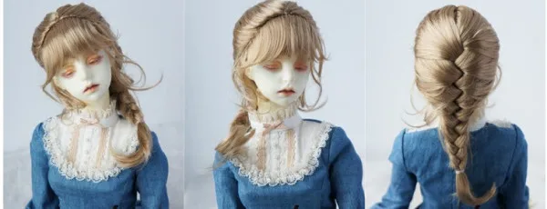 3 BJD парик кукольный парик один хвостик-dd sd10 sd sd16