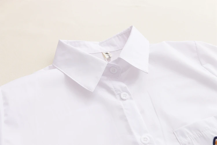 Новинка,, белая женская блузка с длинным рукавом и отложным воротником, женская рубашка, Повседневная Свободная Хлопковая женская блузка с вышивкой, 5084 50
