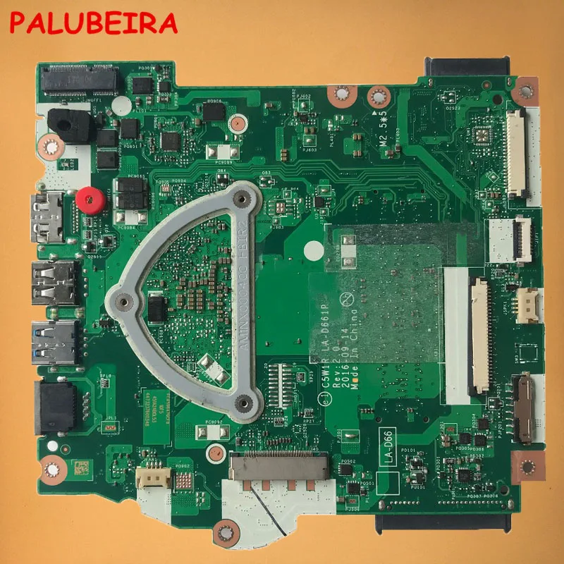 

PALUBEIRA For Acer aspire ES1-523 Laptop Motherboard DDR3 with Processor onboard C5W1R LA-D661P NBGKY11002 tested 100% work