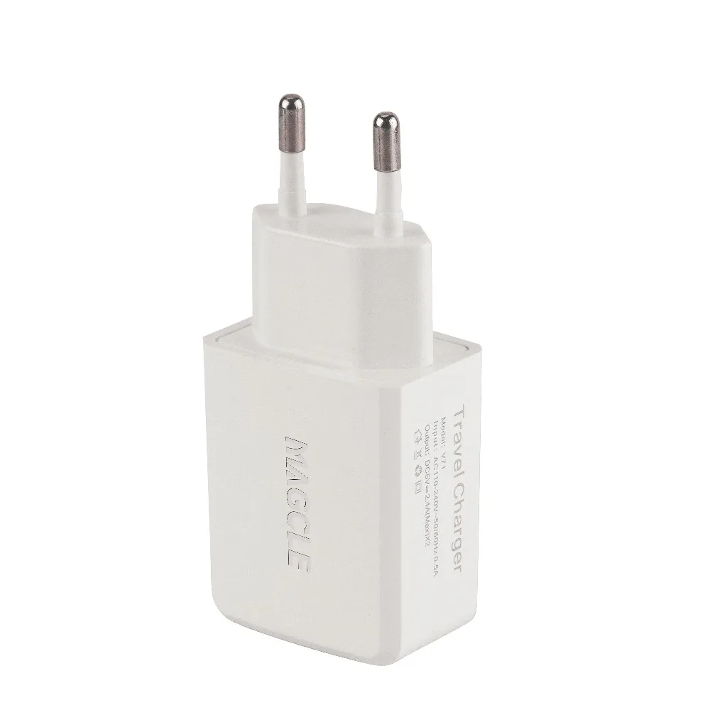 Сетевое зарядное устройство Magcle с двумя USB портами 5 В 2 4 А|travel wall charger|wall chargerusb charger
