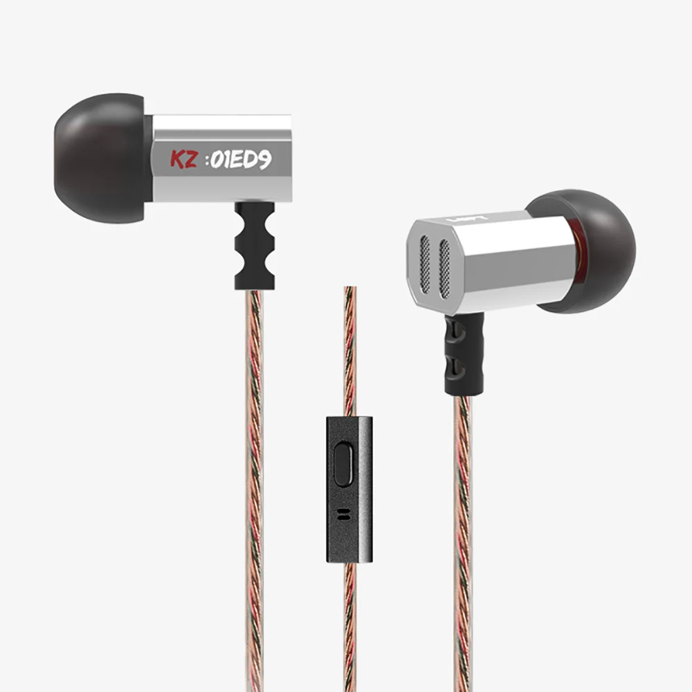 

Original KZ ED9 Super Bowl Tuning Nozzles Earphone In Ear Monitors HiFi Earbuds With Microphone Transparent Sound