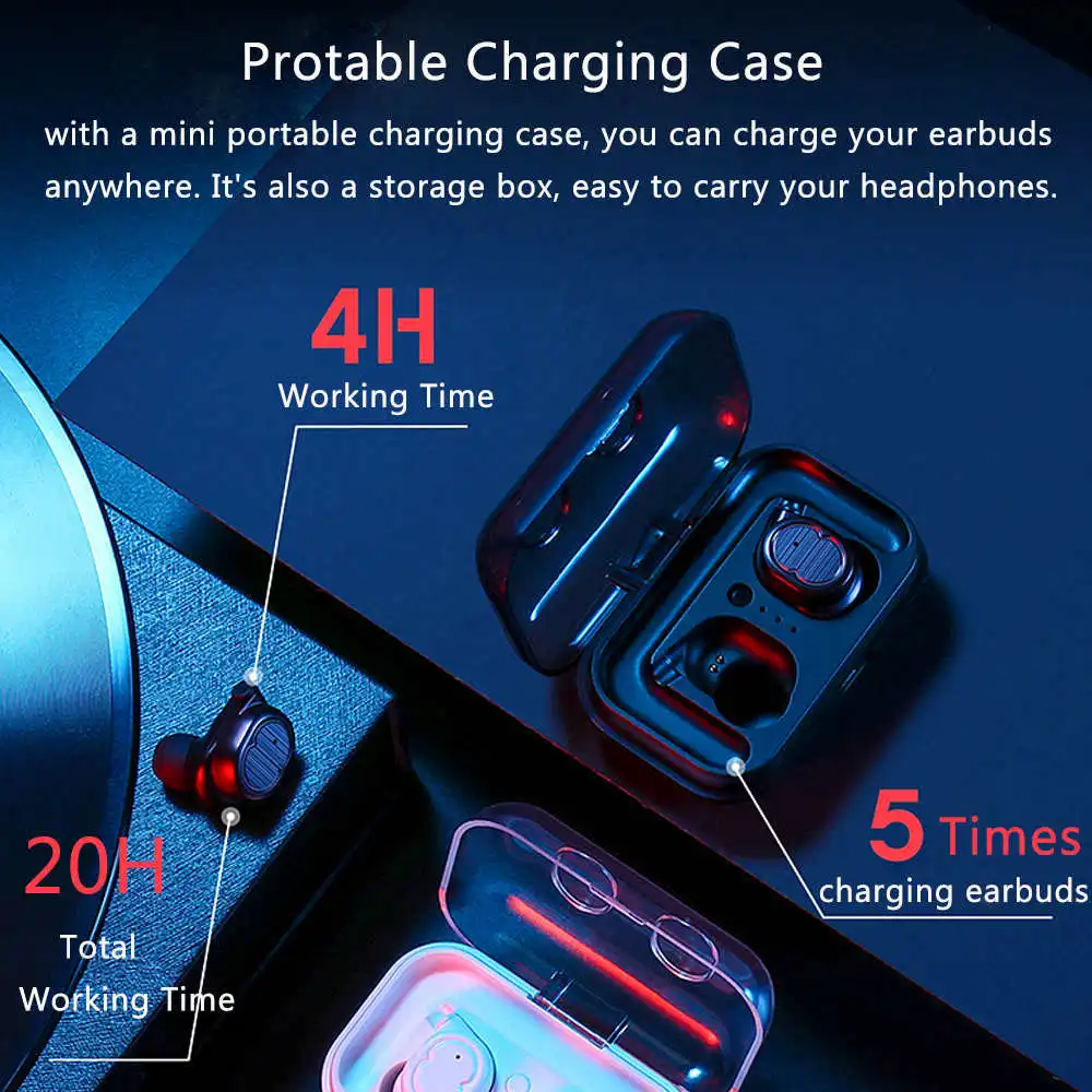 XGODY TWS 8 беспроводные наушники Bluetooth 5 0 HIFI бас шумоподавление для iphone xiaomi всех