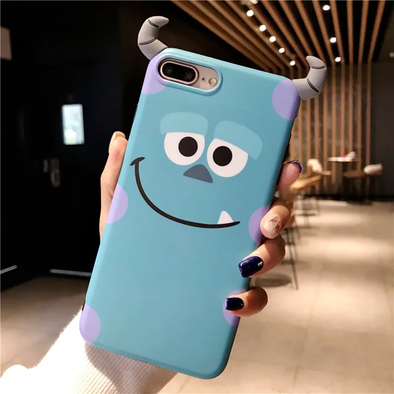 Для iPhone XS max XR X 3D милый Sullivan monsters чехол и пленка для экрана из закаленного стекла, Mr Q чехол для iPhone 8 8plus 7 7p 6S 6SP