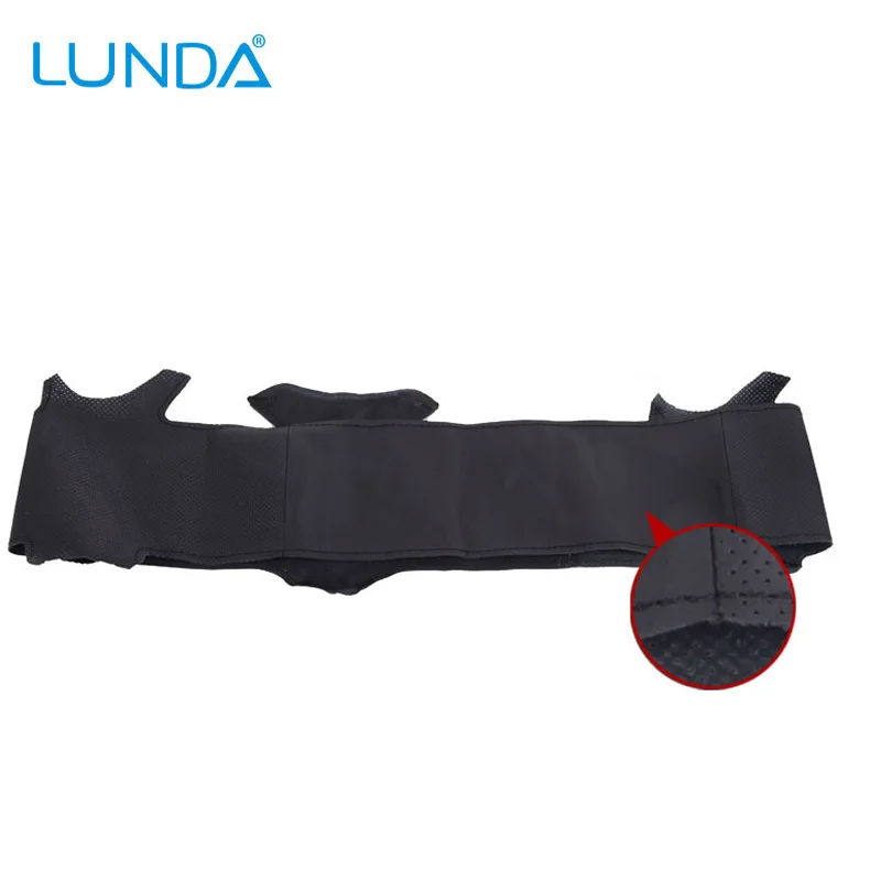 LUNDA черный кожаный DIY чехол рулевого колеса автомобиля для Mazda CX-5 Mazda 3 2013- Scion iA Mazda 6 - Название цвета: black line