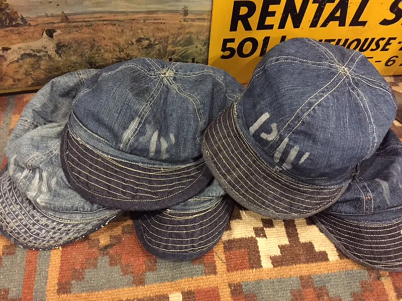 Bronson Винтаж воспроизведение WW2 CCC PW джинсовые Кепки военнопленного Жан Рабочая шляпа