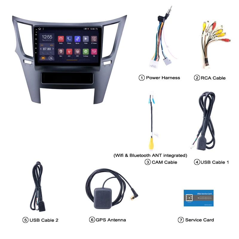 Perfect 2G RAM 32G ROM Android 8.1 Car DVD For Subaru Legacy Outback 2009-2014 GPS Radio Video Multimedia Player 3