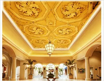 

3d custom mural non-woven wallpaper Splendid european-style garden of Eden zenith ceiling integrated ceiling murals beauty