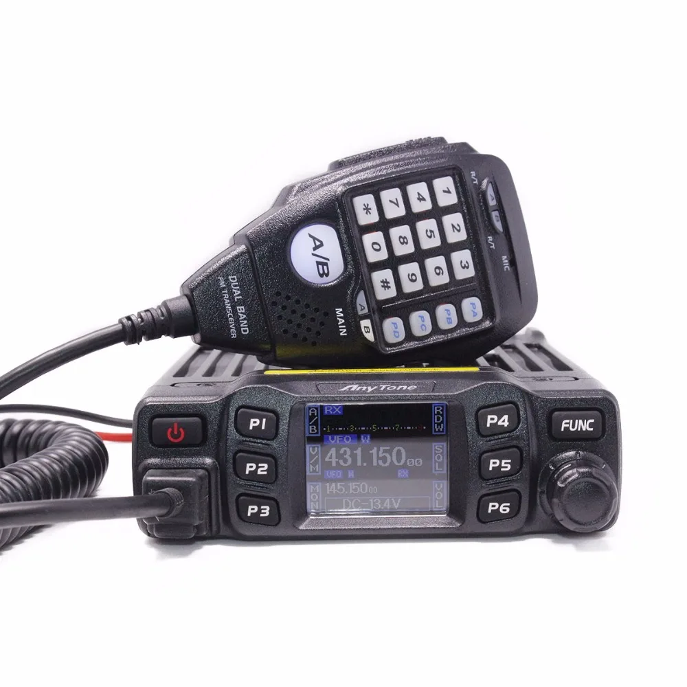 AnyTone AT-778UV двухдиапазонный мобильный приемопередатчик радио VHF: 136-174MHz UHF: 400-480MHz автомобильный двухсторонний любительский радиоприемник Walkie Talkie